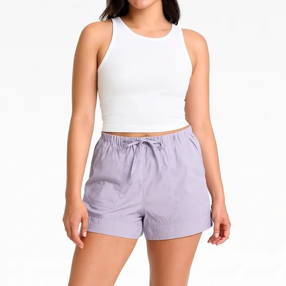 Lululemon Garudasana Woven Shorts Lavender Drawstring Pockets M/L - Picture 11 of 11